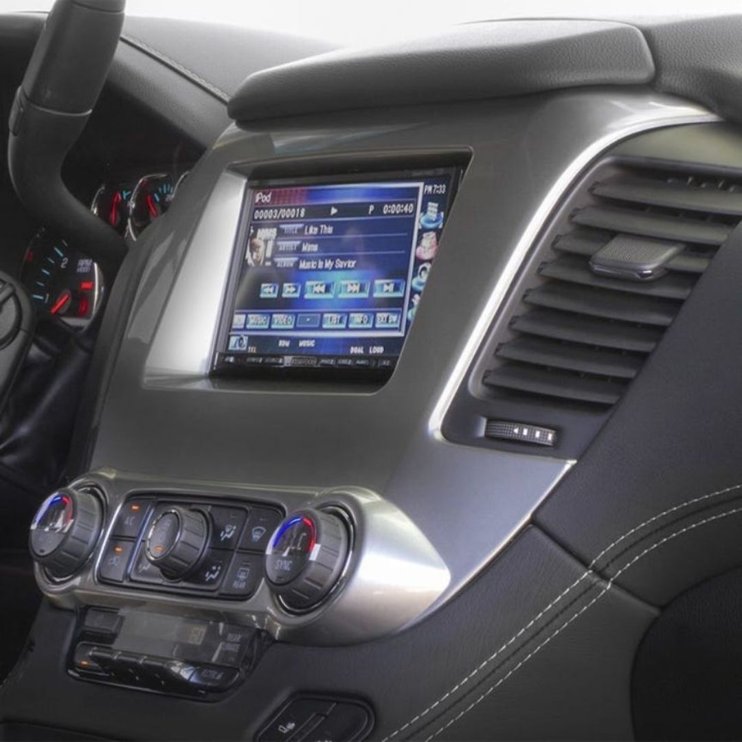 Scosche GM5214SB, 2015-Up Chevrolet Tahoe / Suburban And GMc Yukon Double DIN + Pocket Kit