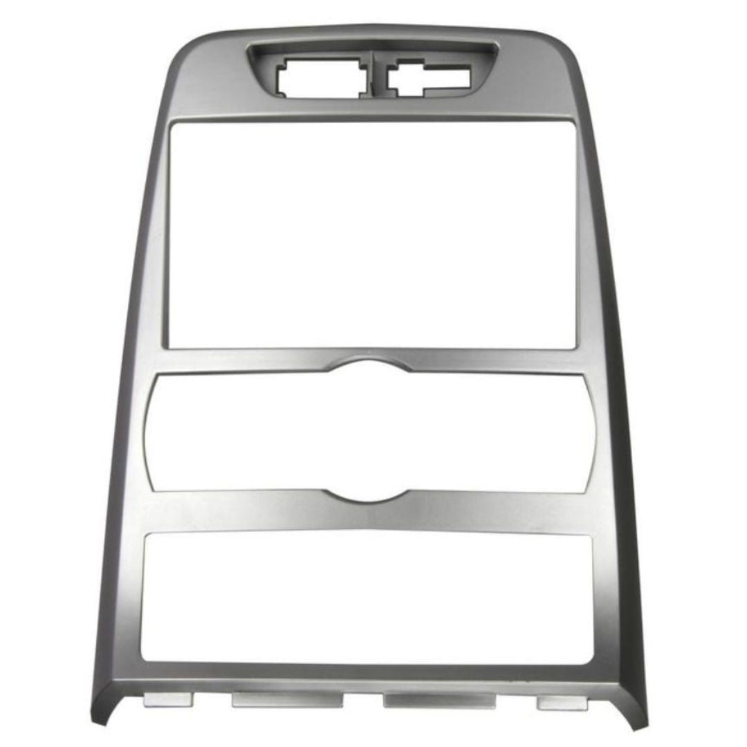 Scosche HY1628SB, 2010-2012 Hyundai Genesis Coupe, ISO Double DIN & DIN+Pocket Kit, Auto A/C, Silver