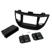 Scosche HY1635B, 2016-Up Hyundai Tucson ISO Double DIN w/ Pocket Kit; Black