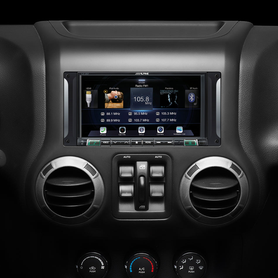 Alpine i209-WRA, In-Dash Restyle System, Custom-Fit Digital Media Receiver w/ 9" Screen and Apple CarPlay / Android Auto