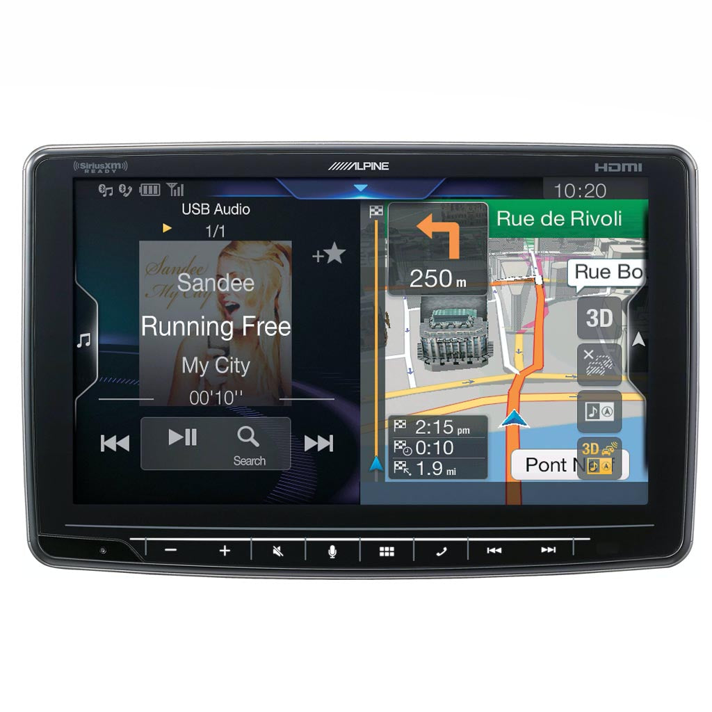 Alpine iLX-F409, Halo 9" Touchscreen Digital Multimedia Receiver w/ CarPlay & Android Auto