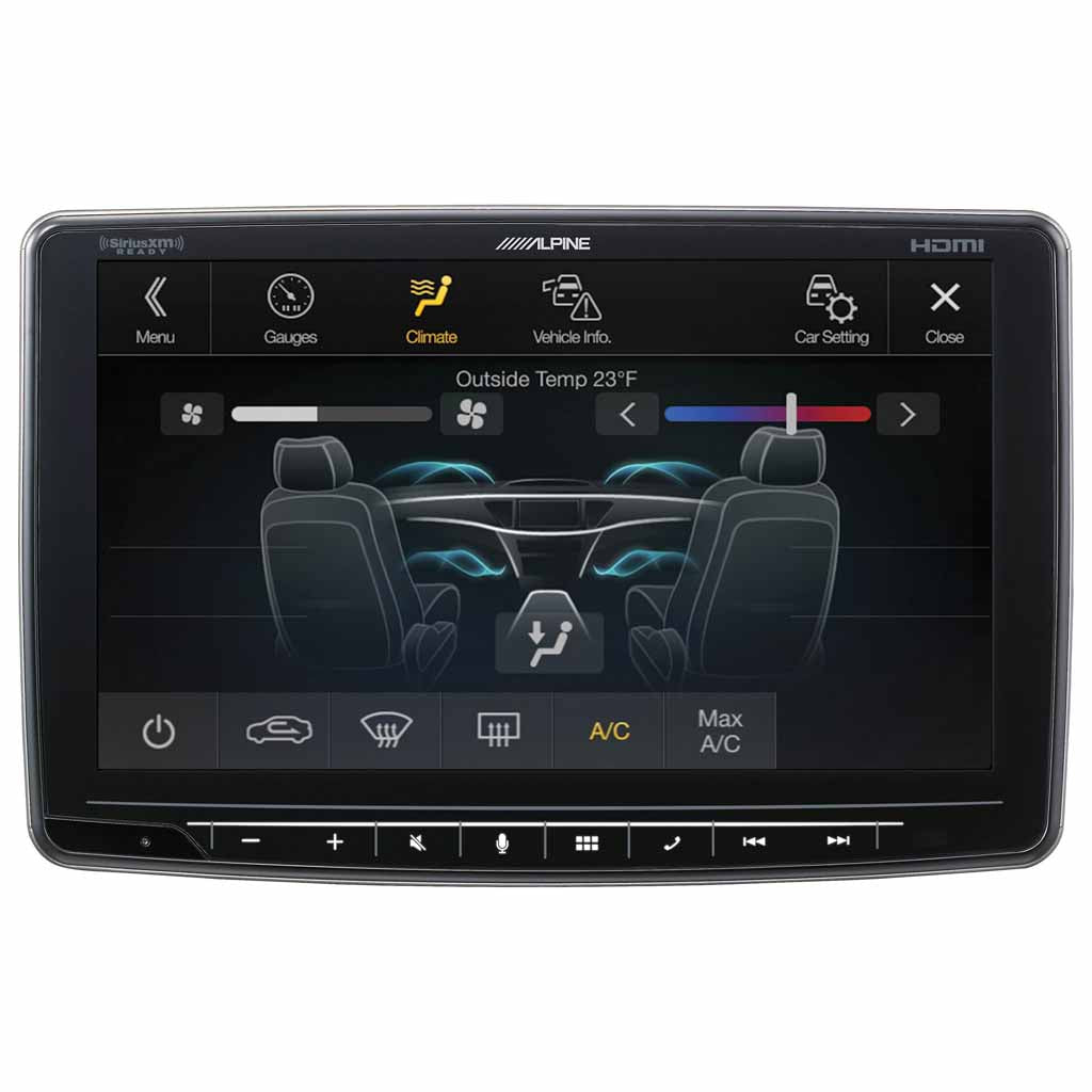 Alpine iLX-F409, Halo 9" Touchscreen Digital Multimedia Receiver w/ CarPlay & Android Auto