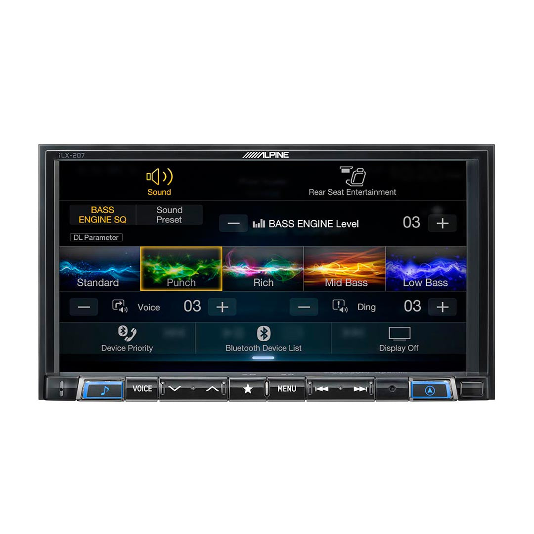 Alpine iLX-207, 7" Double-Din Digital Media Receiver, CarPlay &  Android Auto
