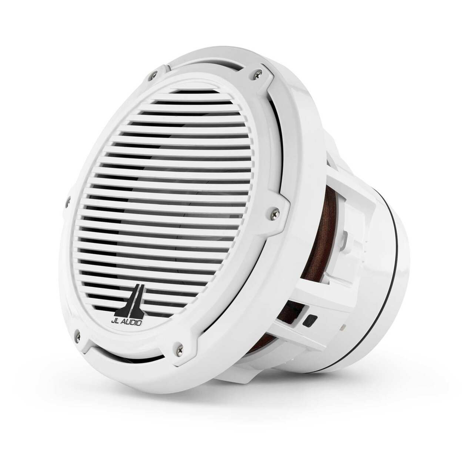 JL Audio M8W5-CG-WH, M Series Marine 8" 4-Ohm Subwoofer, Enclosed Use, White Classic Grille, 200W