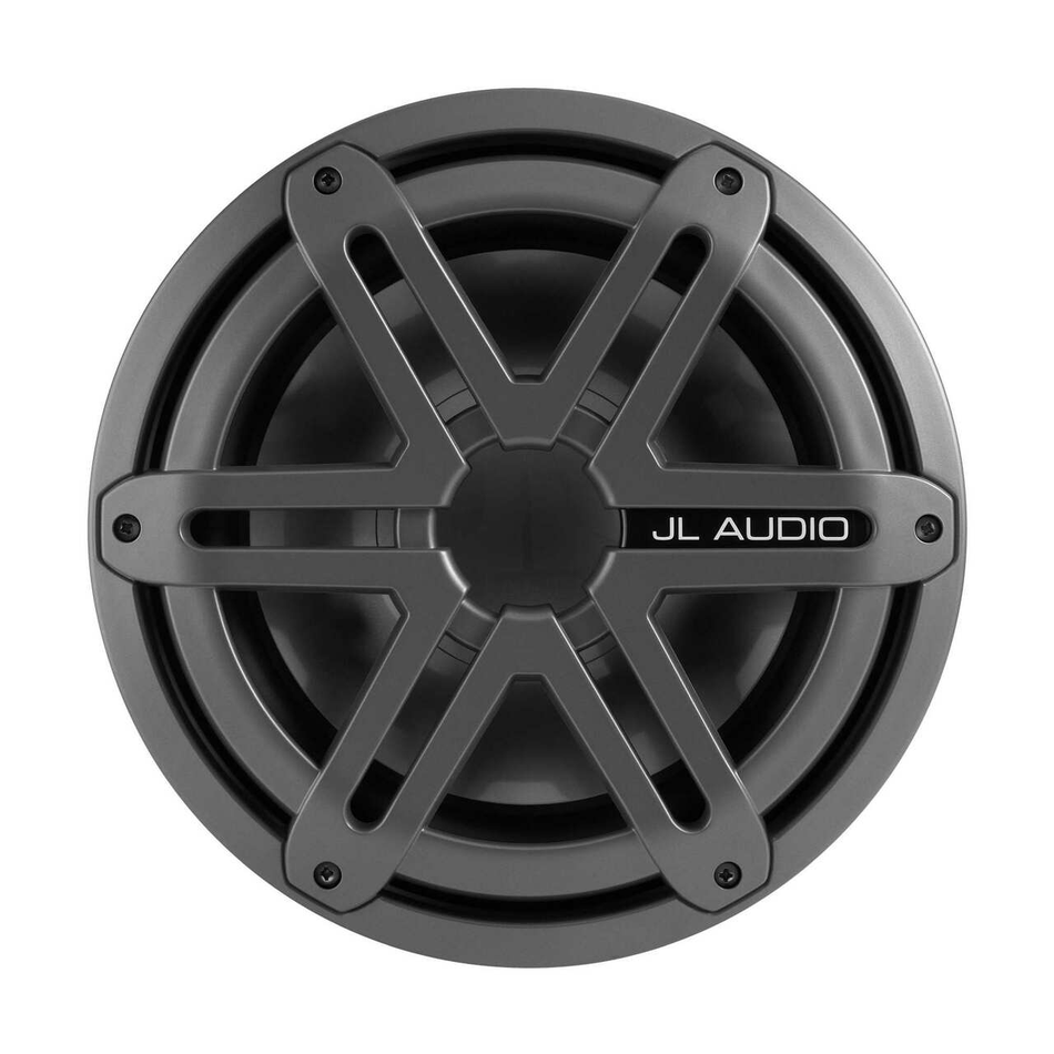 JL Audio MX10IB3-SG-TB, MX Series Marine 10" Subwoofer, 4-Ohm, Infinite Baffle, Titanium/Black Sport Grille, 175W