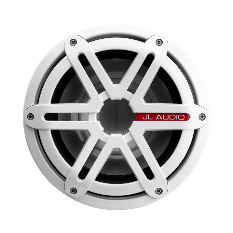 JL Audio M10W5-SG-WH,  M Series Marine 10" 4-Ohm Subwoofer, Titanium/Black Sport Grille, 250W