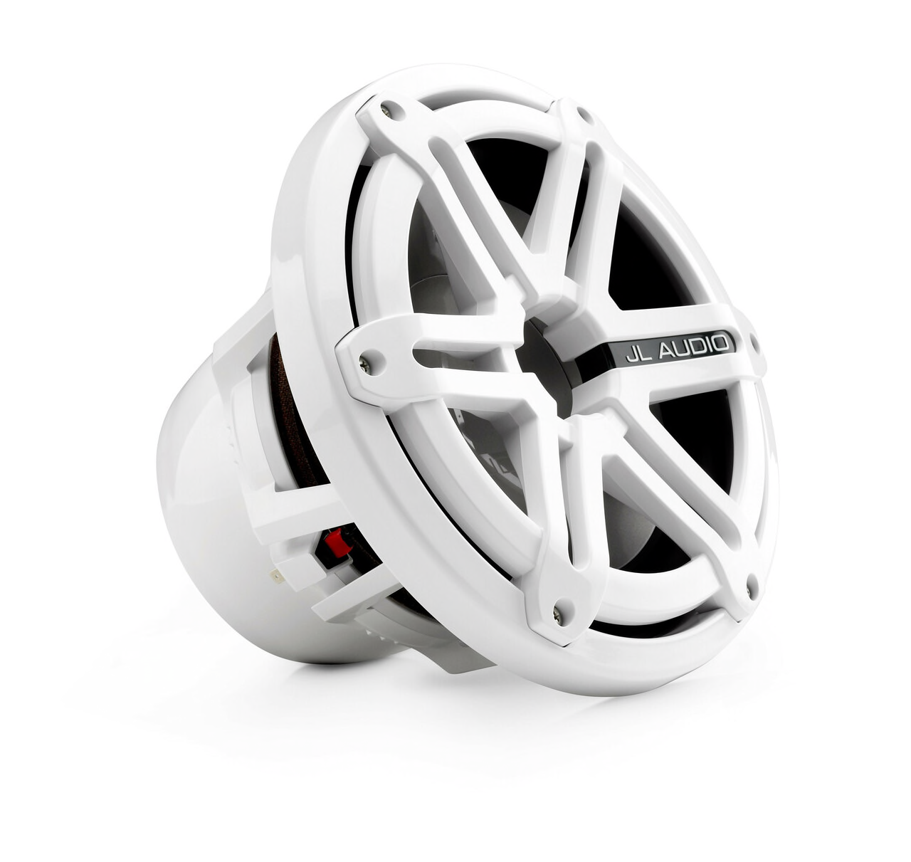 JL Audio M10W5-SG-WH,  M Series Marine 10" 4-Ohm Subwoofer, Titanium/Black Sport Grille, 250W