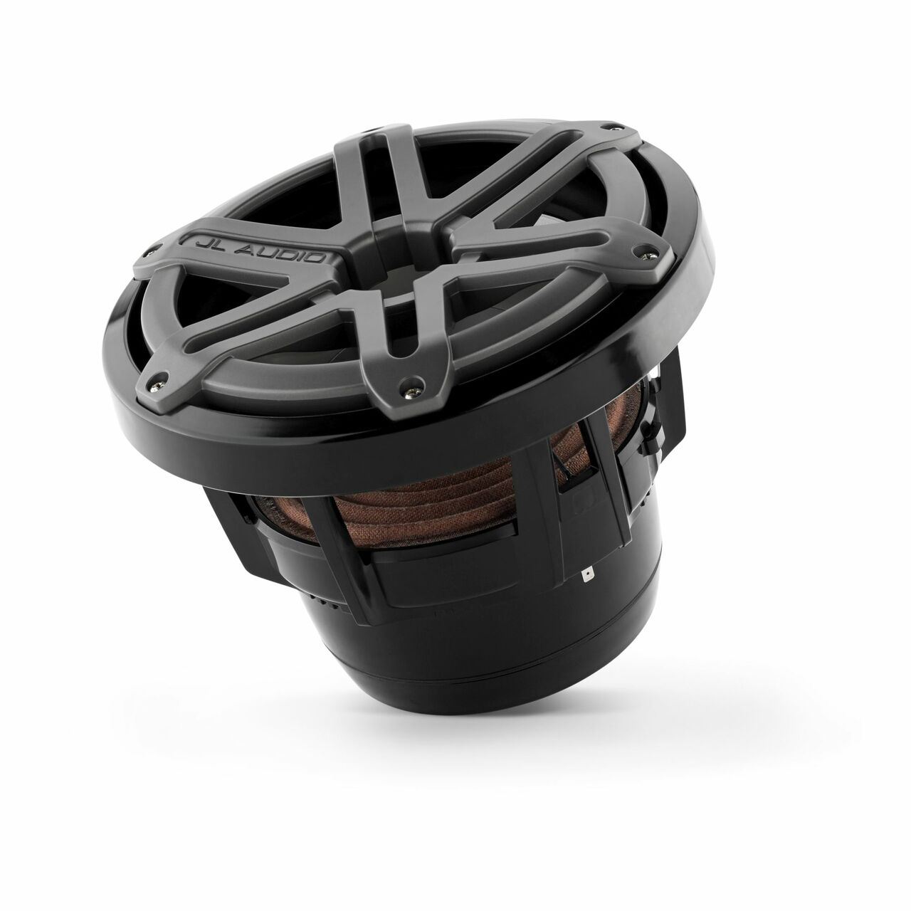 JL Audio M8W5-SG-TB, M Series Marine 8" 4-Ohm Subwoofer, Enclosed Use, Titanium/Black Sport Grille, 200W