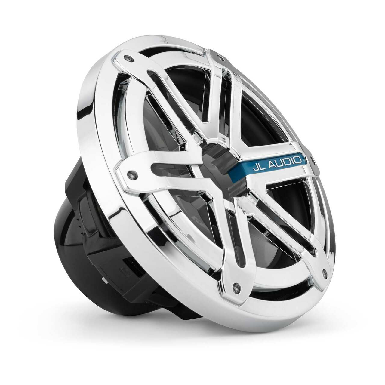 JL Audio MX10IB3-SG-CR, MX Series Marine 10" Subwoofer, 4-Ohm, Infinite Baffle, Chrome Sport Grille, 175W