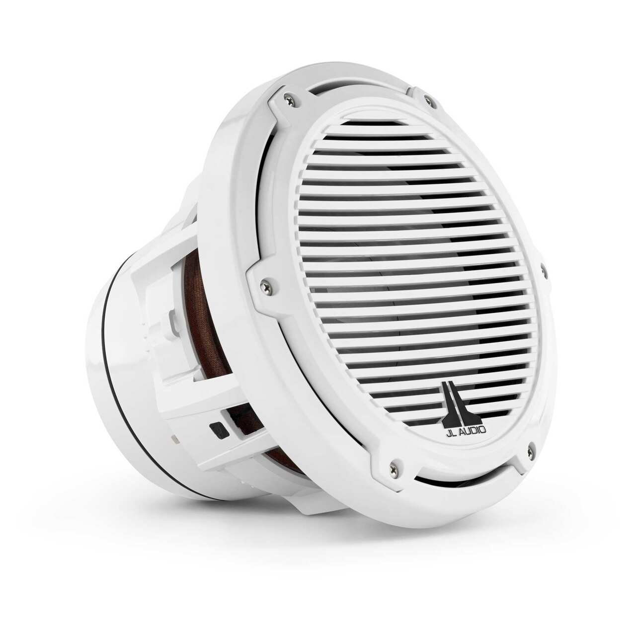 JL Audio M8W5-CG-WH, M Series Marine 8" 4-Ohm Subwoofer, Enclosed Use, White Classic Grille, 200W