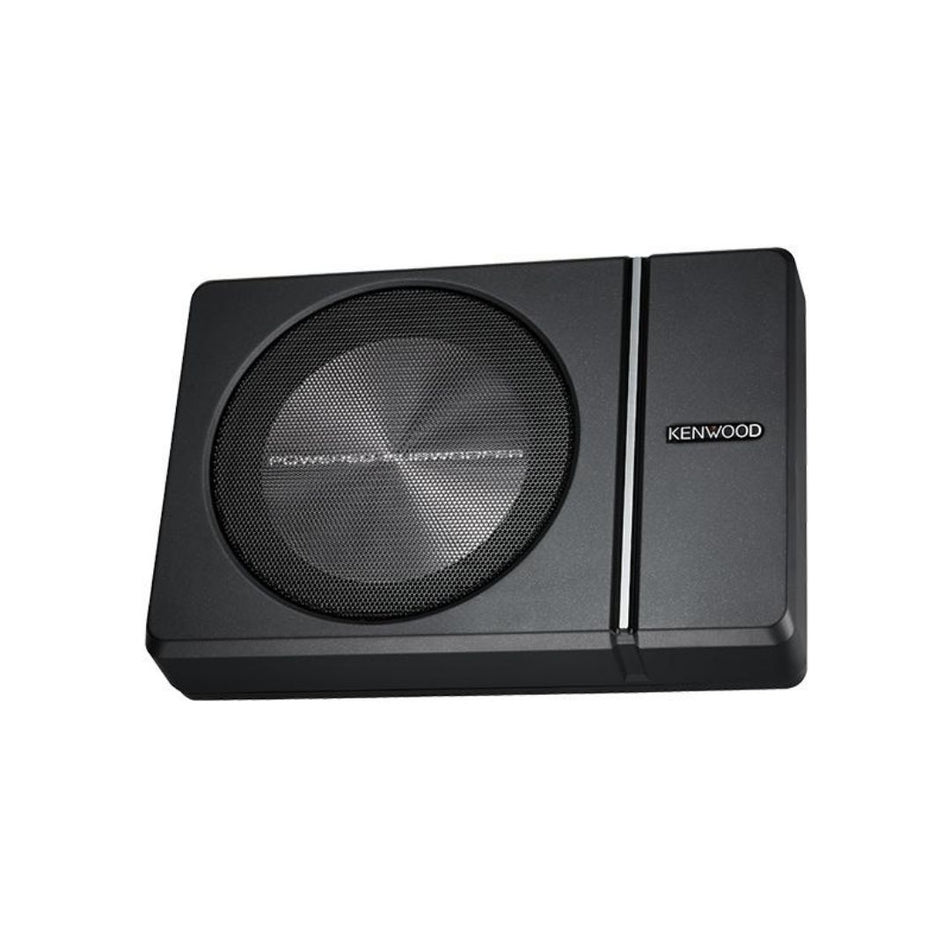 Kenwood KSC-PSW8, 8" Compact Under Seat / Behind Seat Powered Car Subwoofer - 250W