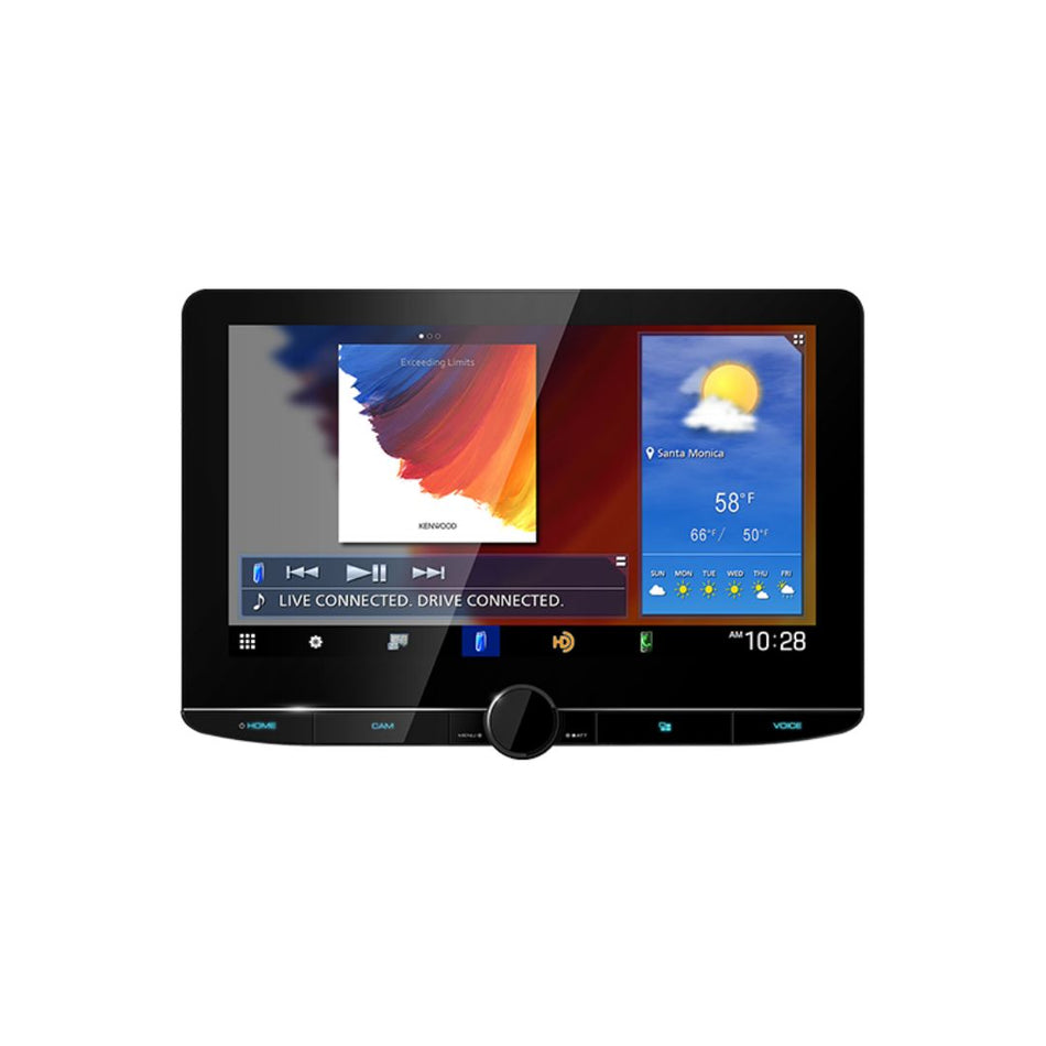 Kenwood DNR1007XR, eXcelon Reference 10.1" Floating Monitor Navigation Multimedia Receiver w/ Apple CarPlay™ and Android Auto™ (Does not play DVD/CD discs)
