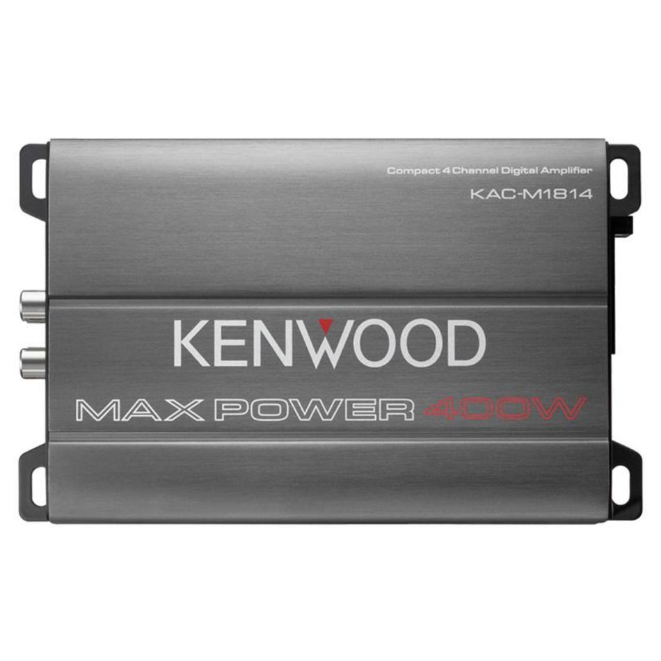 Kenwood KAC-M1814, Marine / Motorsports Compact 4 Channel Full Range Amplifier - 400 W