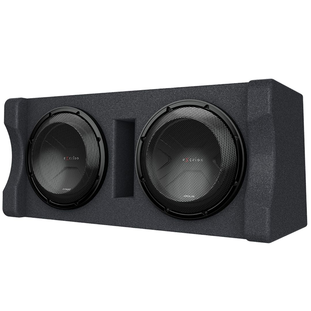 Kenwood P-XW1221D, eXcelon Dual 12" 2 Ohm Loaded Subwoofer Enclosure - 2000W