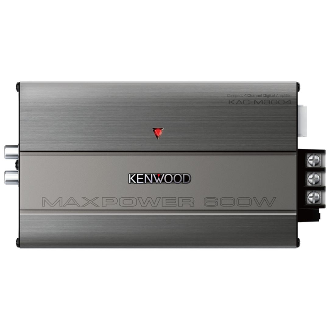 Kenwood KAC-M3004, Marine / Motorsports Compact 4 Channel Full Range Amplifier - 600W