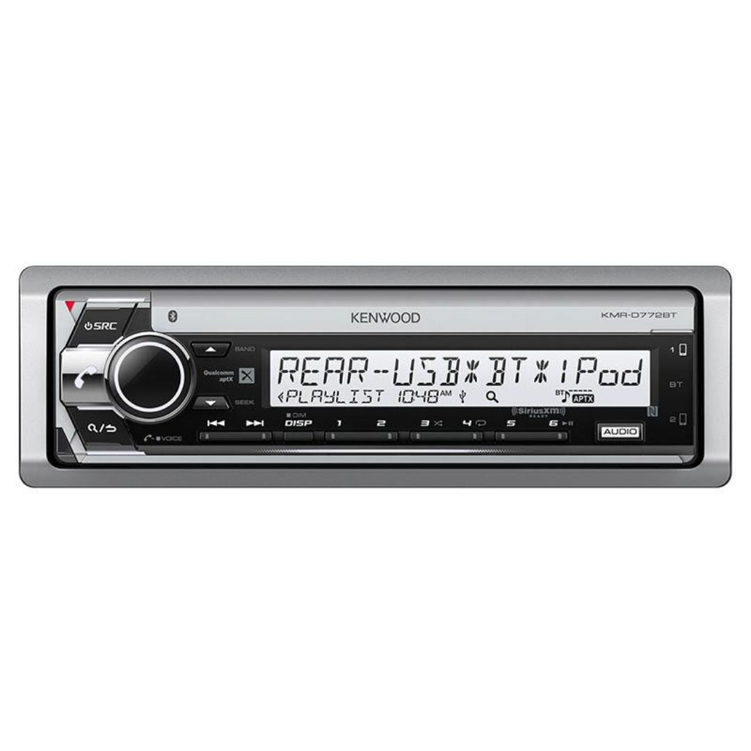 Kenwood KMR-D772BT, Marine / Motorsports CD Receiver w/ Bluetooth and SiriusXM