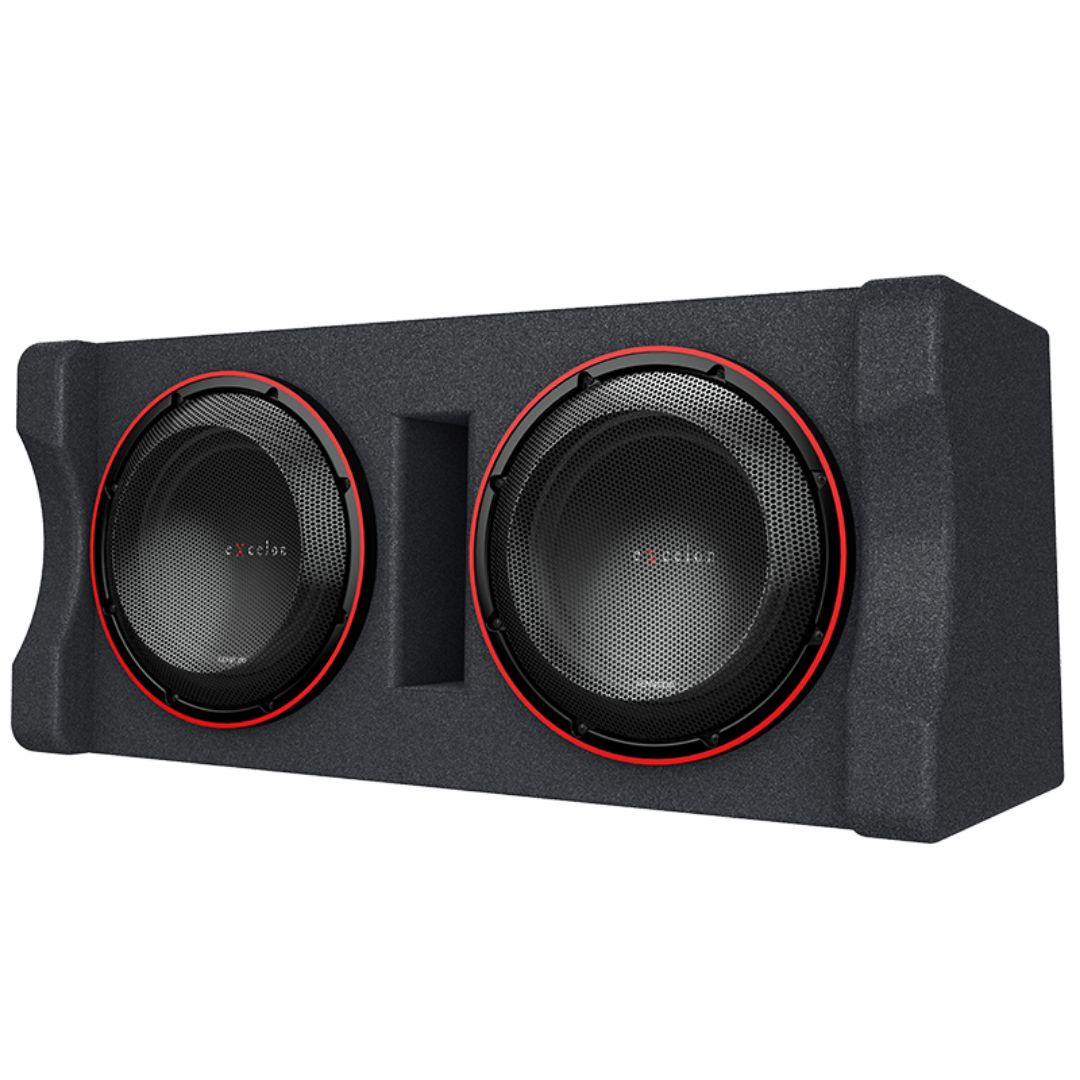 Kenwood P-XW1221DHP, eXcelon Dual 12" 2 Ohm Loaded High Power Subwoofer Enclosure - 2000W
