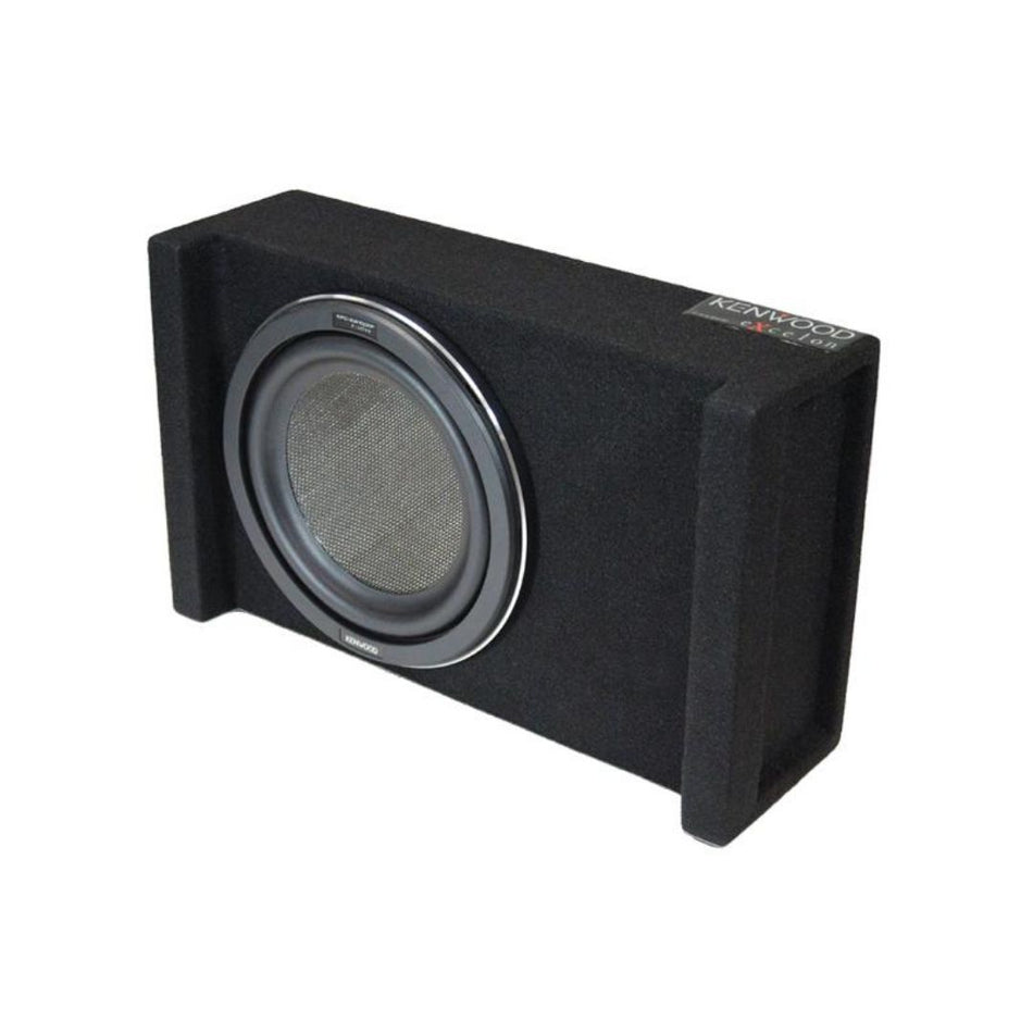 Kenwood P-XW1001B, eXcelon Single 10" Downfire Loaded Subwoofer Enclosure, 1000W