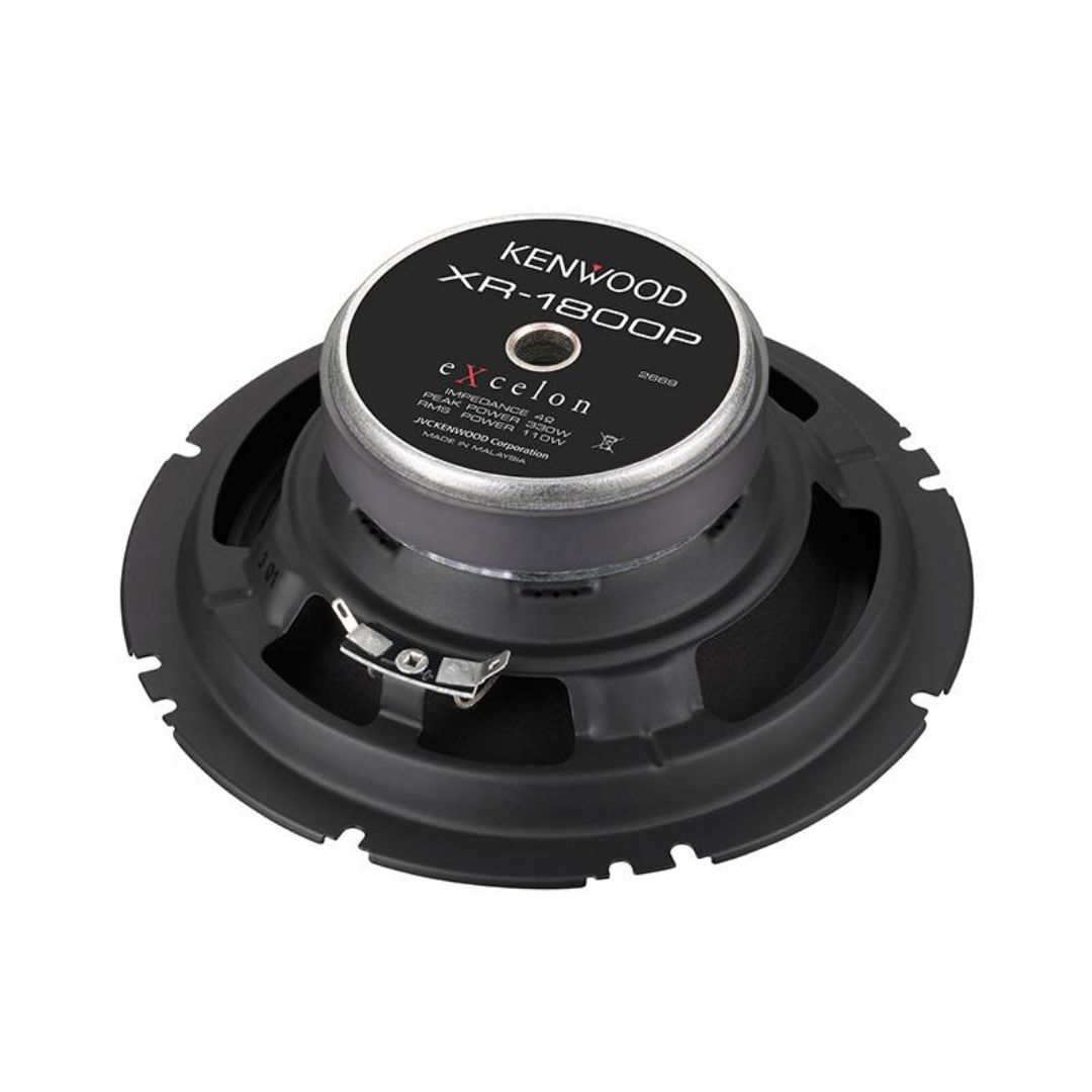 Kenwood XR-1800P, eXcelon XR Series 7" Oversized Woofer 2 Way Component Speaker System, 330W
