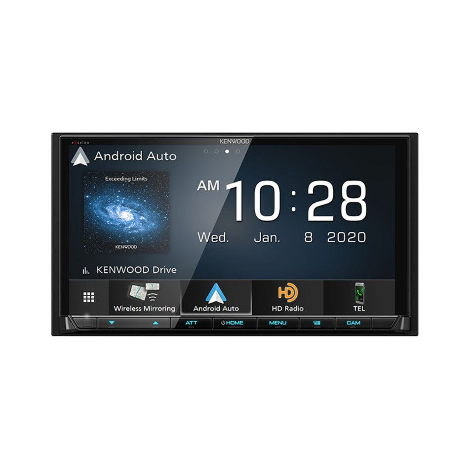 Kenwood DMX907S, eXcelon 6.95" Digital Multimedia Receiver w/ Wireless CarPlay and Android Auto (Does not play CDs)
