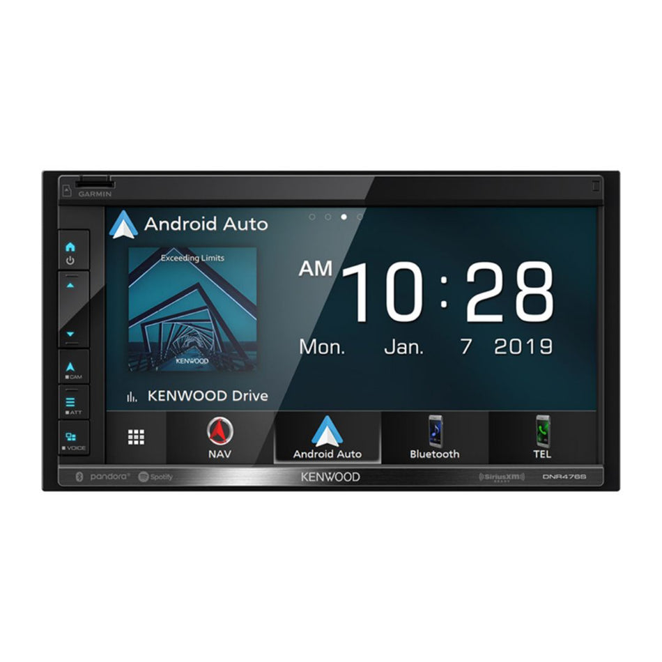 Kenwood DNR476S, 6.8" Digital Multimedia/ Navigation Receiver w/ Apple CarPlay and Android Audio (Does not play CDs)