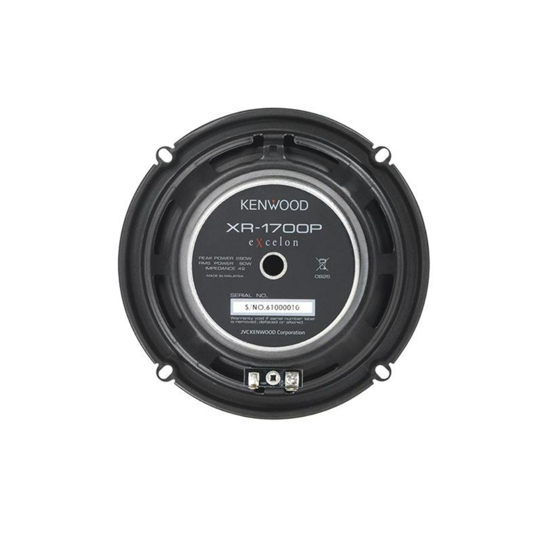 Kenwood XR-1700P, eXcelon XR Series 6.5" Woofer 2 Way Component Speaker System, 280W