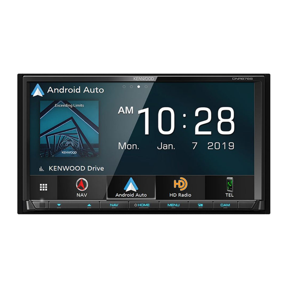 Kenwood DNR876S, 6.95" Digital Multimedia Receiver w/ Navigation, Apple CarPlay and Android Auto (Does not play CDs)