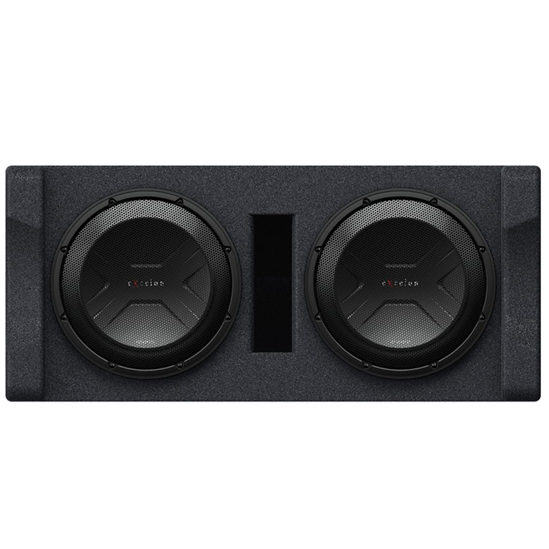 Kenwood P-XW1221D, eXcelon Dual 12" 2 Ohm Loaded Subwoofer Enclosure - 2000W