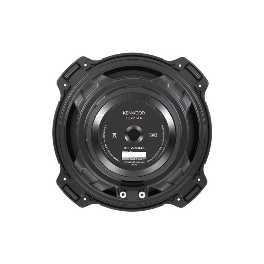 Kenwood XR-W1204, eXcelon Reference 12" Single 4-Ohm Car Subwoofer, 2000W