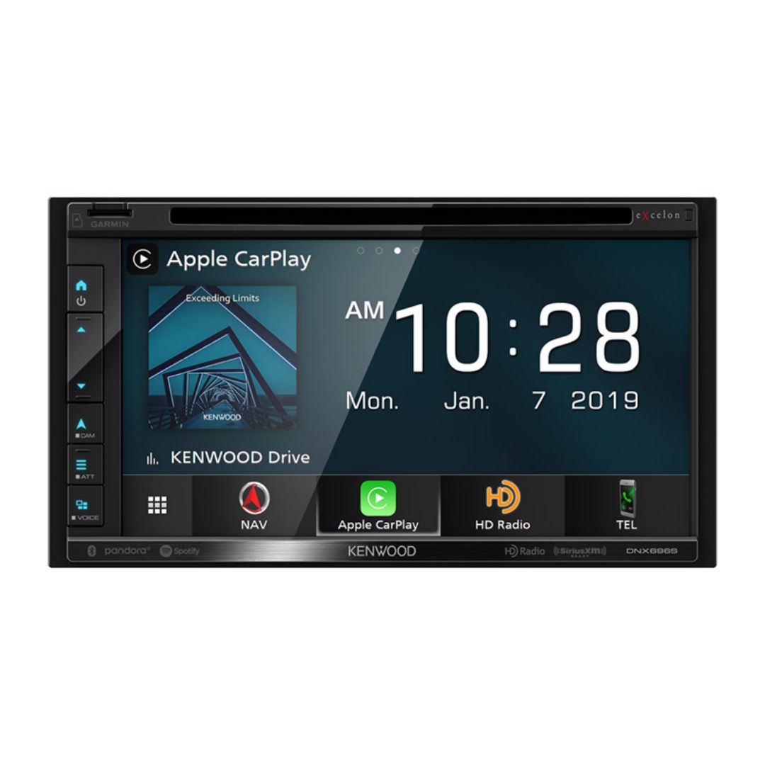 Kenwood DNX696S, eXcelon 6.8" Navigation/DVD Receiver w/ CarPlay and Android Auto