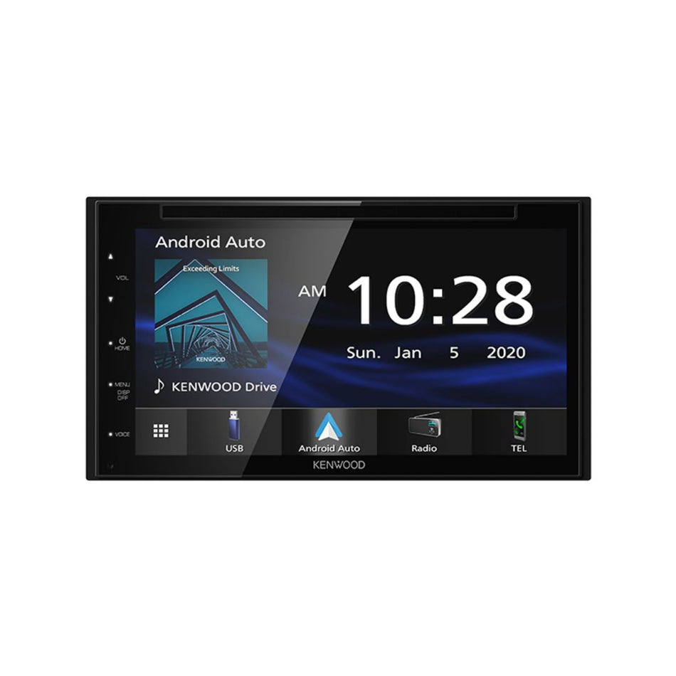 Kenwood DDX5707S, 6.8" WVGA Monitor Double Din DVD Receiver w/ Apple CarPlay™ and Android Auto™