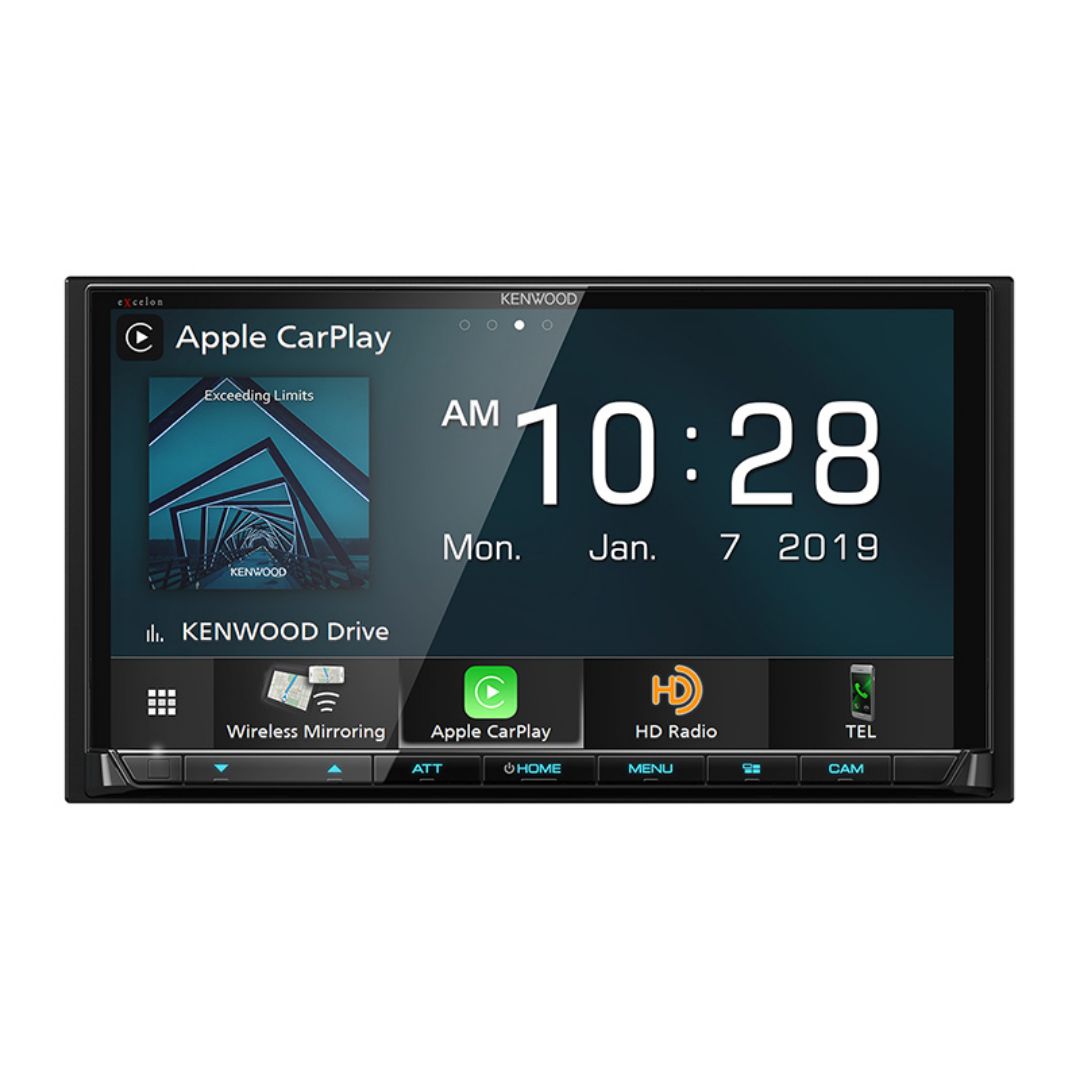 Kenwood DMX906S, eXcelon 6.95" Digital Multimedia Receiver w/ Wireless CarPlay and Android Auto (Does not play CDs)