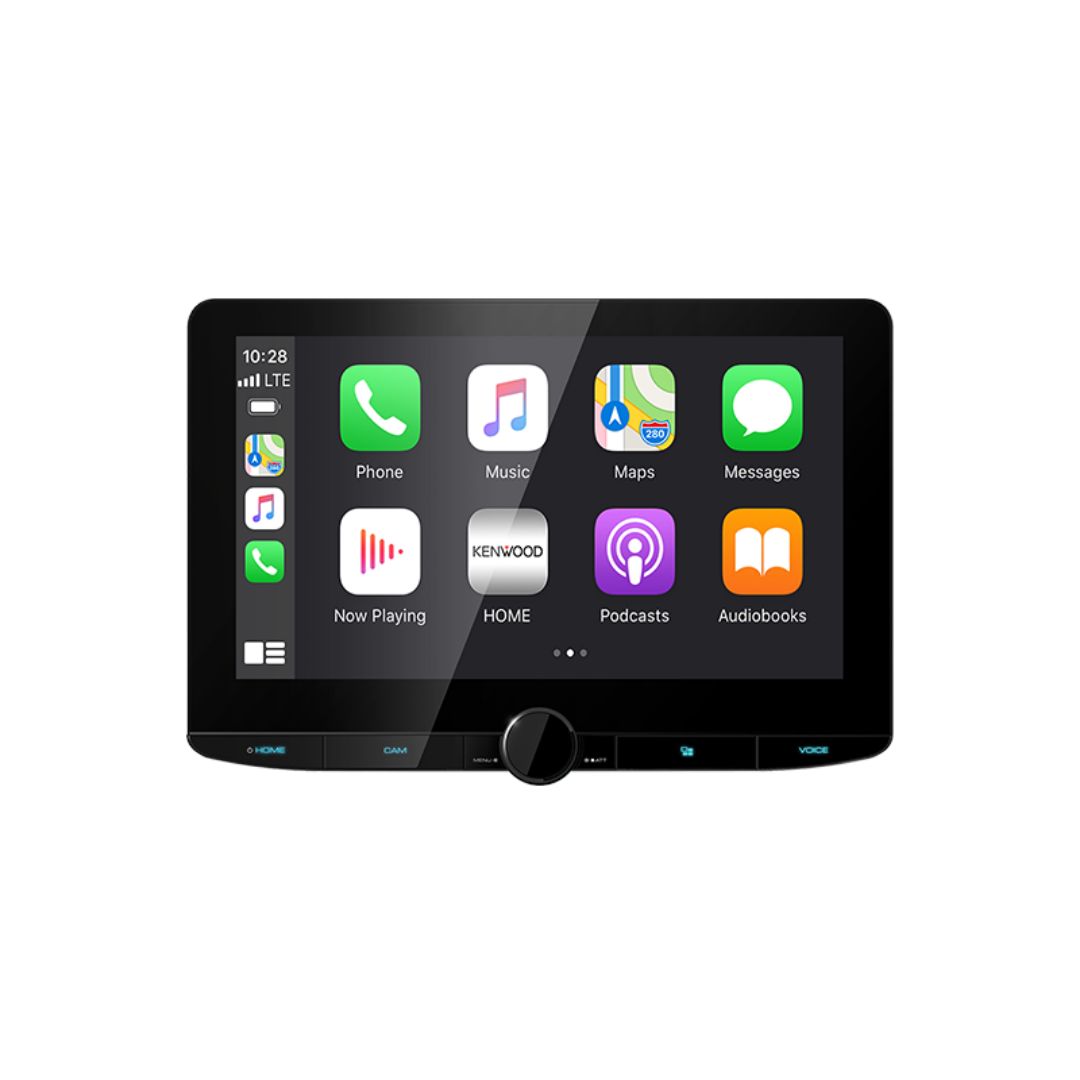 Kenwood DMX1057XR, eXcelon Reference 10.1" Floating Monitor Multimedia Receiver w/ Apple CarPlay™ and Android Auto™ (Does not play DVD/CD discs)