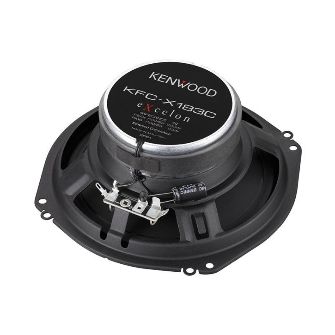 Kenwood KFC-X183C, eXcelon 7" Oversized 2-Way Coaxial Car Speakers, 280W