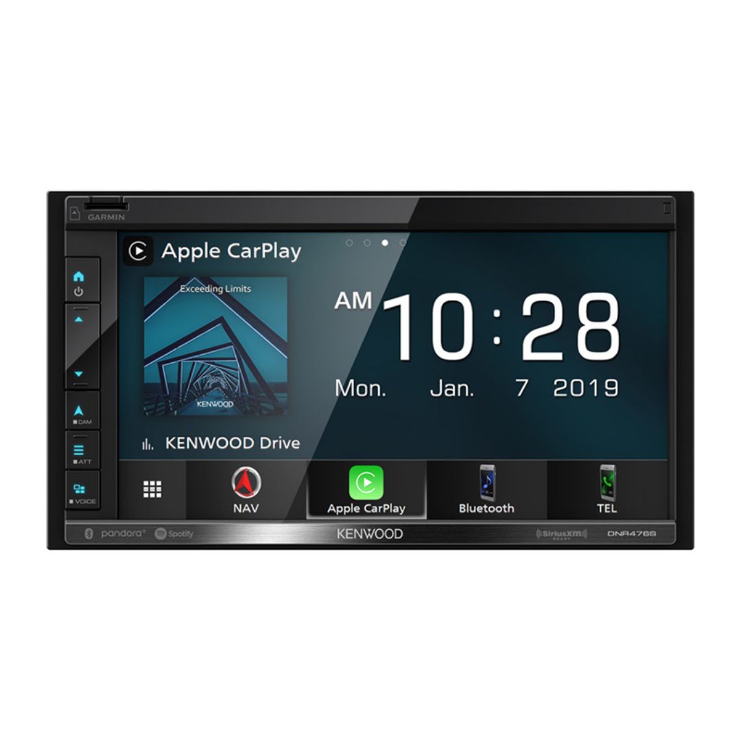 Kenwood DNR476S, 6.8" Digital Multimedia/ Navigation Receiver w/ Apple CarPlay and Android Audio (Does not play CDs)