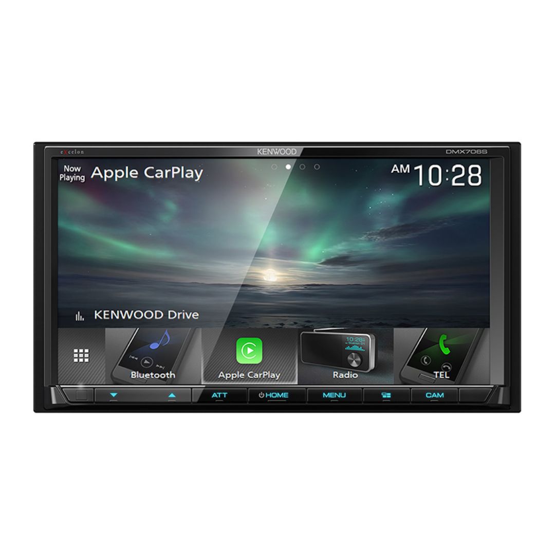 Kenwood DMX706S, eXcelon 6.95" Digital Multimedia Receiver w/ CarPlay and Android Auto (Does not play CDs)
