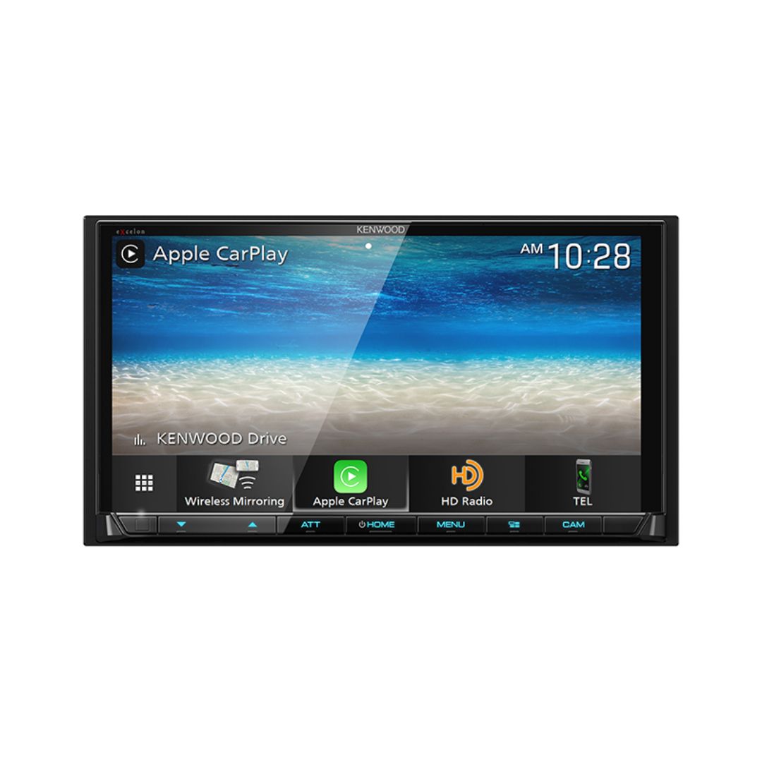 Kenwood DMX907S, eXcelon 6.95" Digital Multimedia Receiver w/ Wireless CarPlay and Android Auto (Does not play CDs)