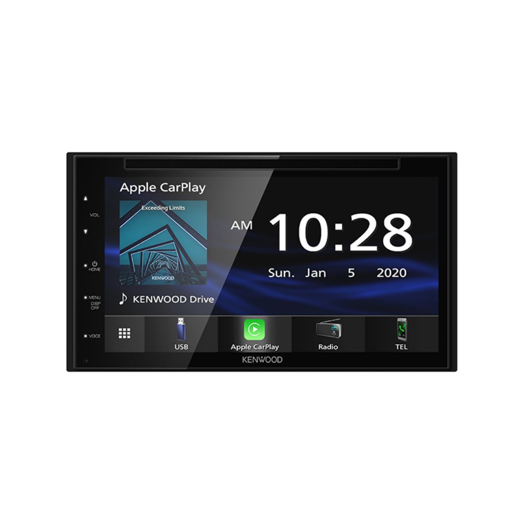 Kenwood DDX57S, 6.8" WVGA Monitor Double Din DVD Receiver w/ Apple CarPlay™ and Android Auto™