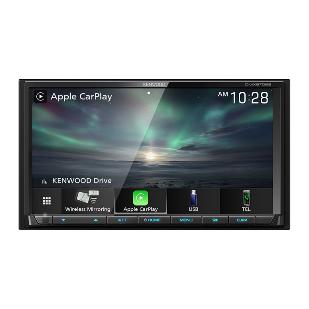 Kenwood DMX9706S, 6.95" Digital Multimedia Receiver w/ Wireless CarPlay and Android Auto (Does not play CDs)