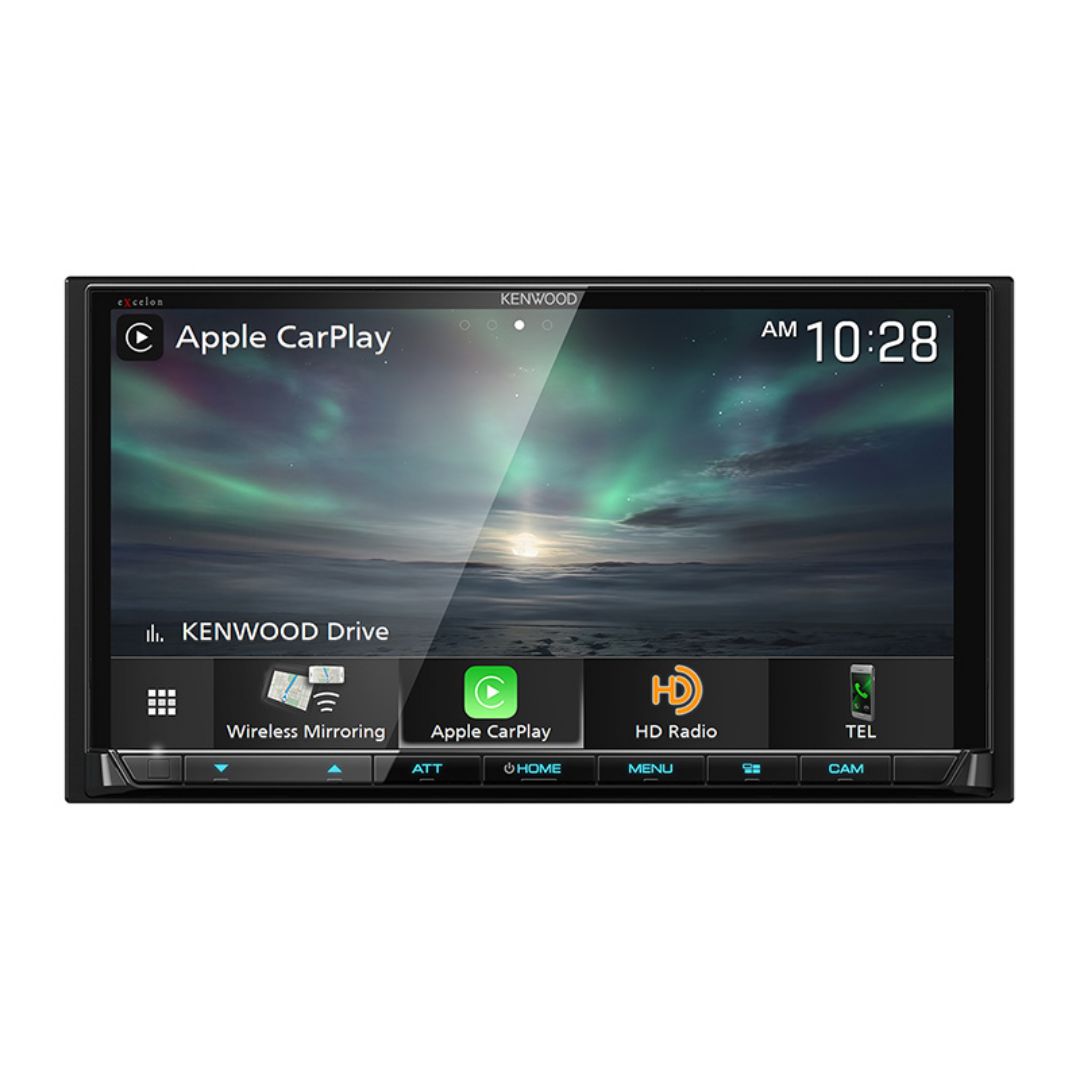 Kenwood DMX906S, eXcelon 6.95" Digital Multimedia Receiver w/ Wireless CarPlay and Android Auto (Does not play CDs)