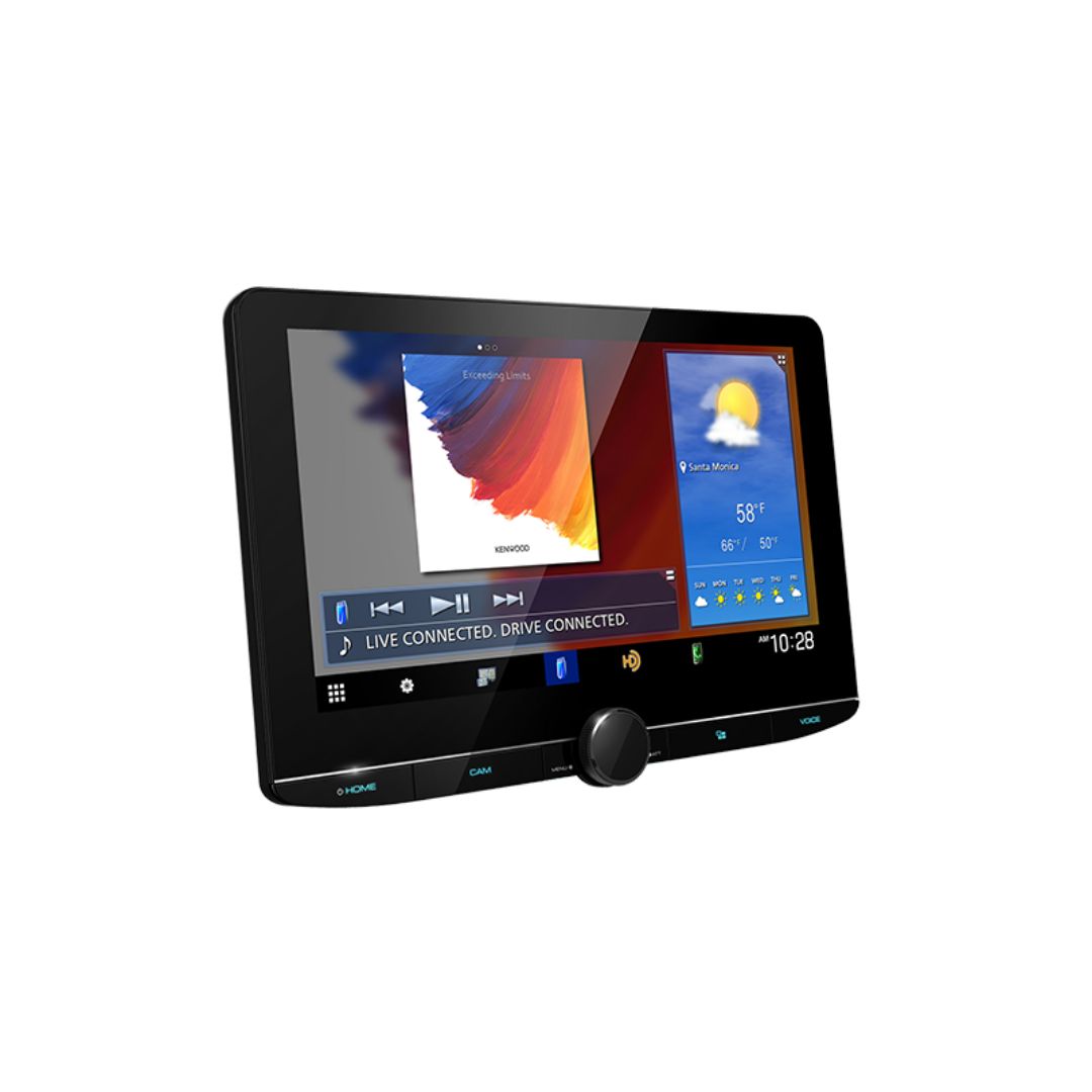 Kenwood DNR1007XR, eXcelon Reference 10.1" Floating Monitor Navigation Multimedia Receiver w/ Apple CarPlay™ and Android Auto™ (Does not play DVD/CD discs)