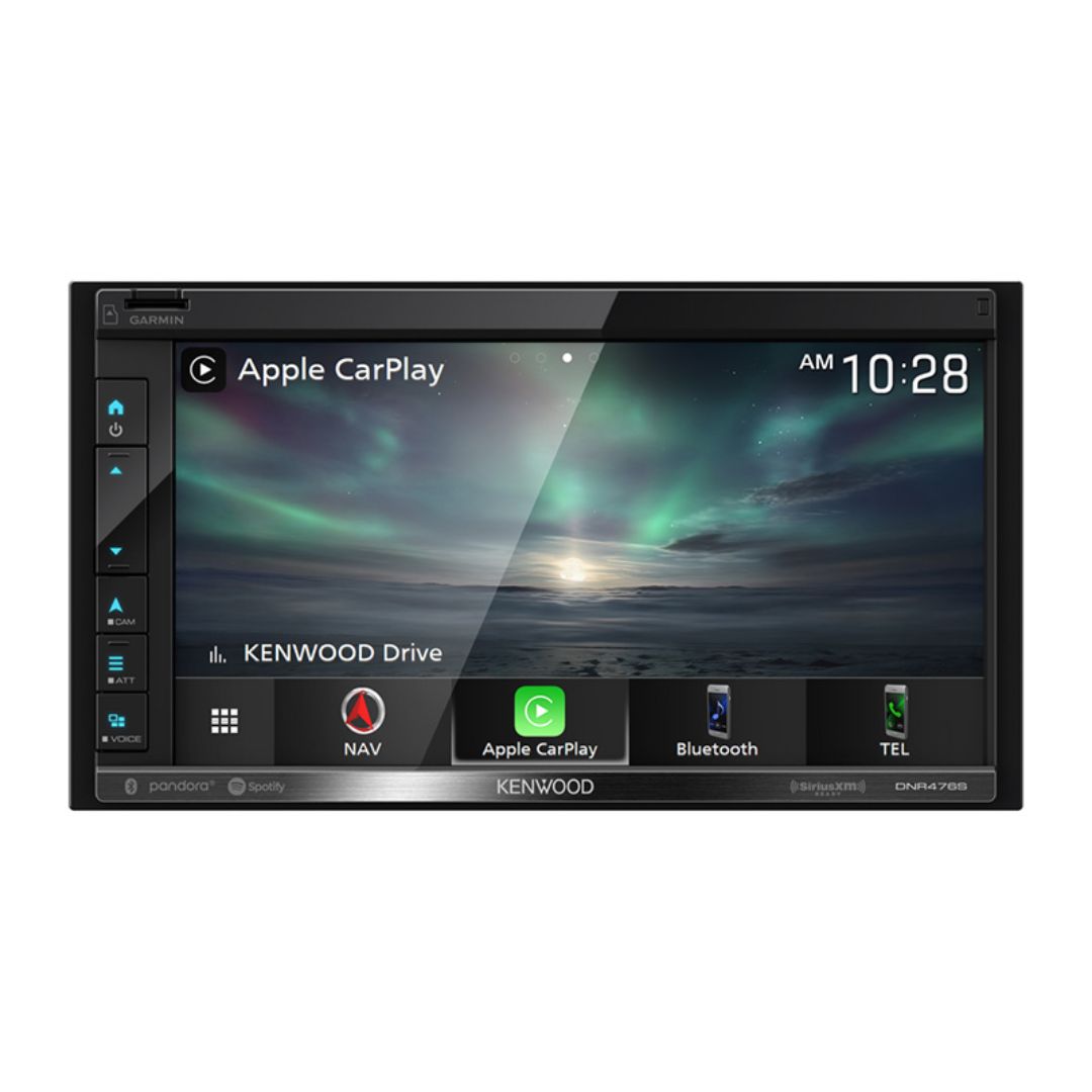 Kenwood DNR476S, 6.8" Digital Multimedia/ Navigation Receiver w/ Apple CarPlay and Android Audio (Does not play CDs)