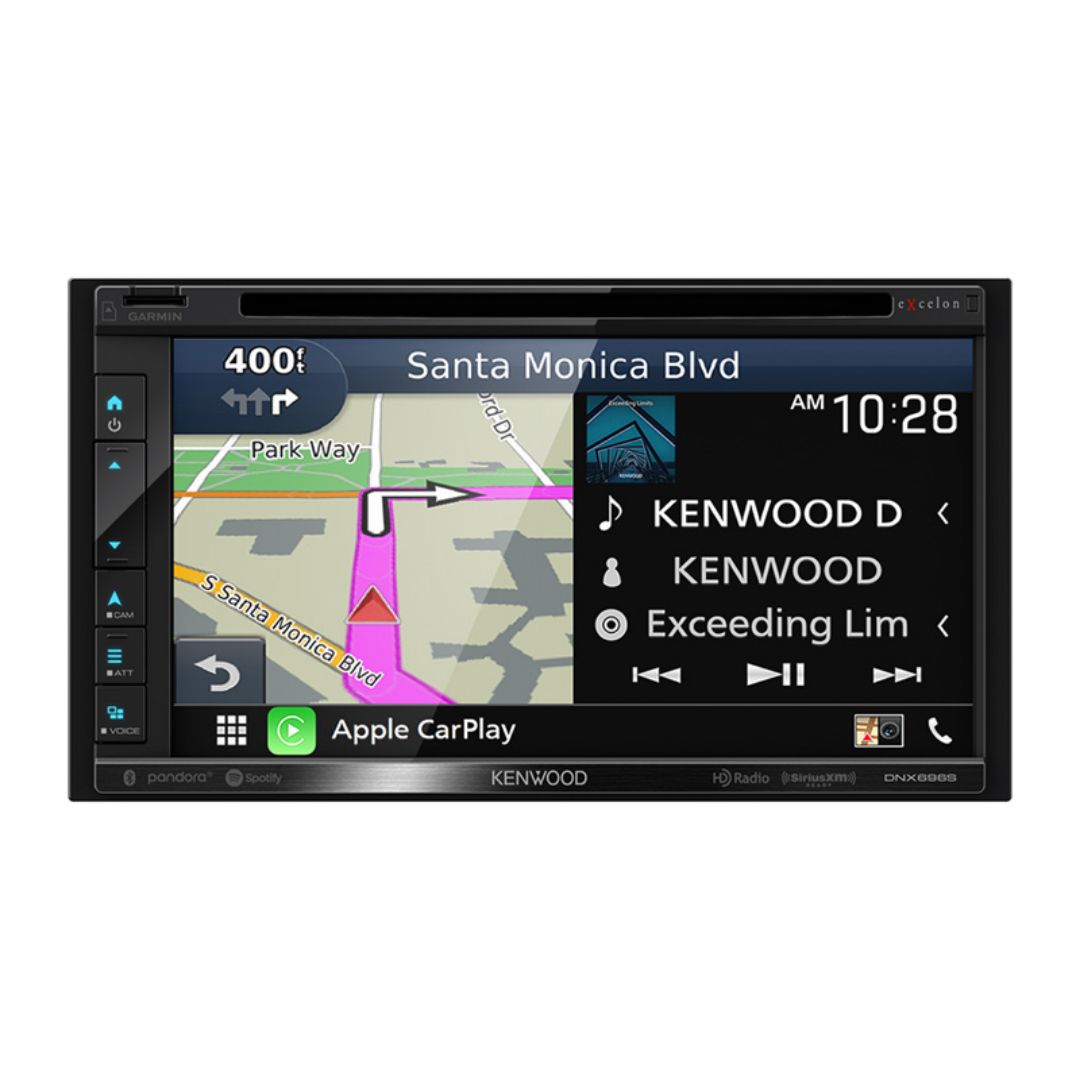 Kenwood DNX696S, eXcelon 6.8" Navigation/DVD Receiver w/ CarPlay and Android Auto