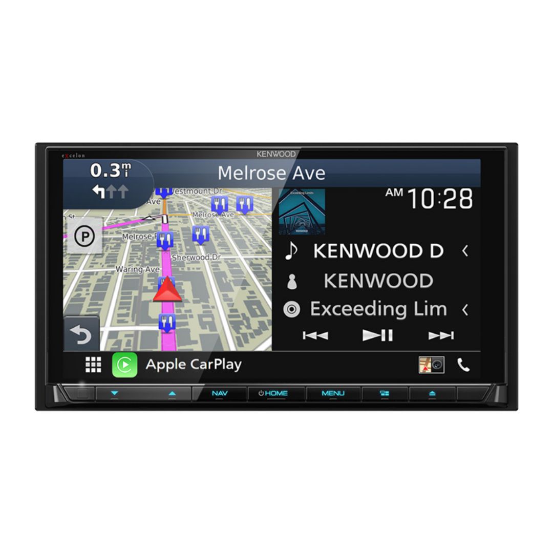 Kenwood DNX996XR, eXcelon Reference 6.8" Navigation/DVD Receiver w/ CarPlay and Android Auto