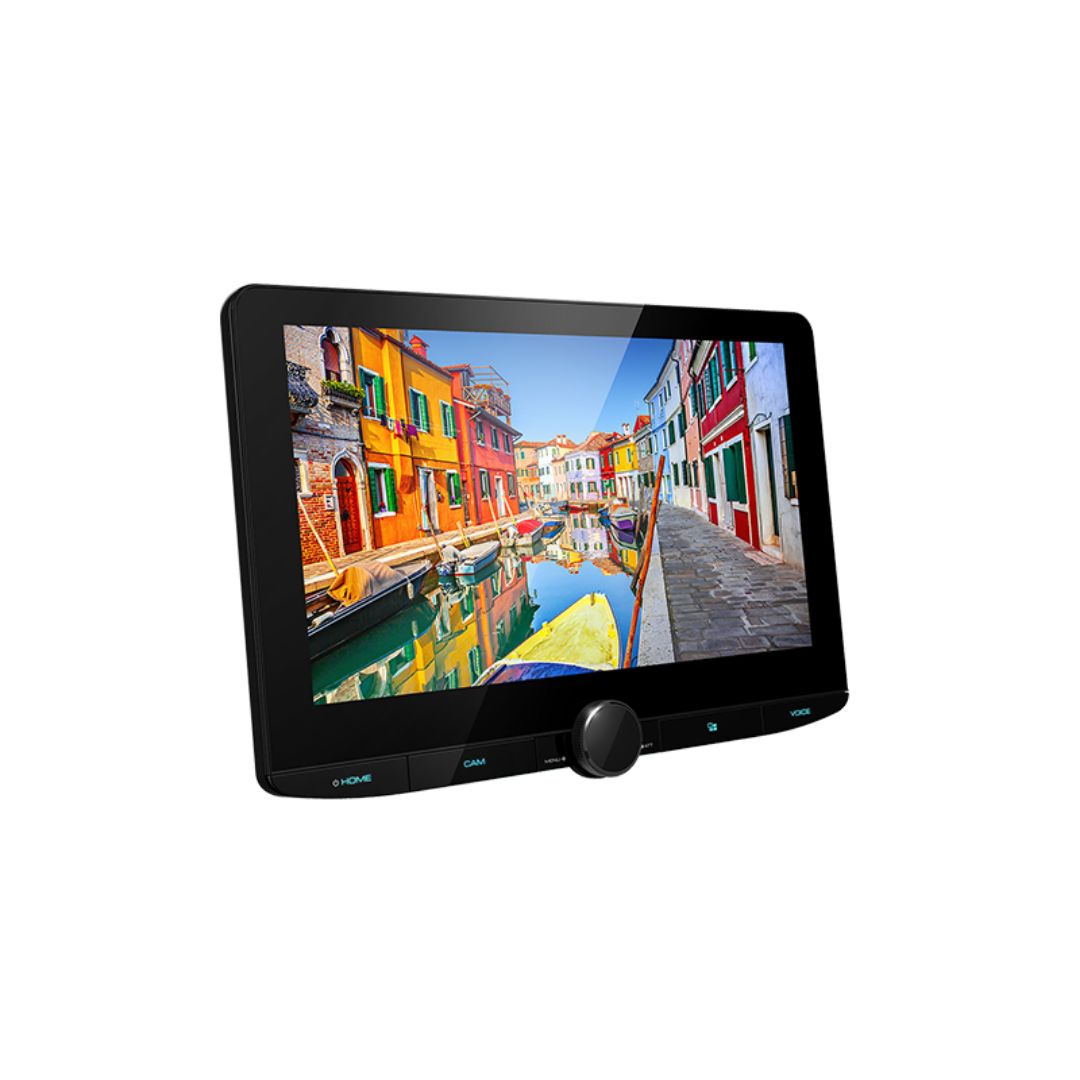Kenwood DMX1037S, 10.1" Floating Monitor Multimedia Receiver w/ Apple CarPlay™ and Android Auto™ (Does not play DVD/CD discs)