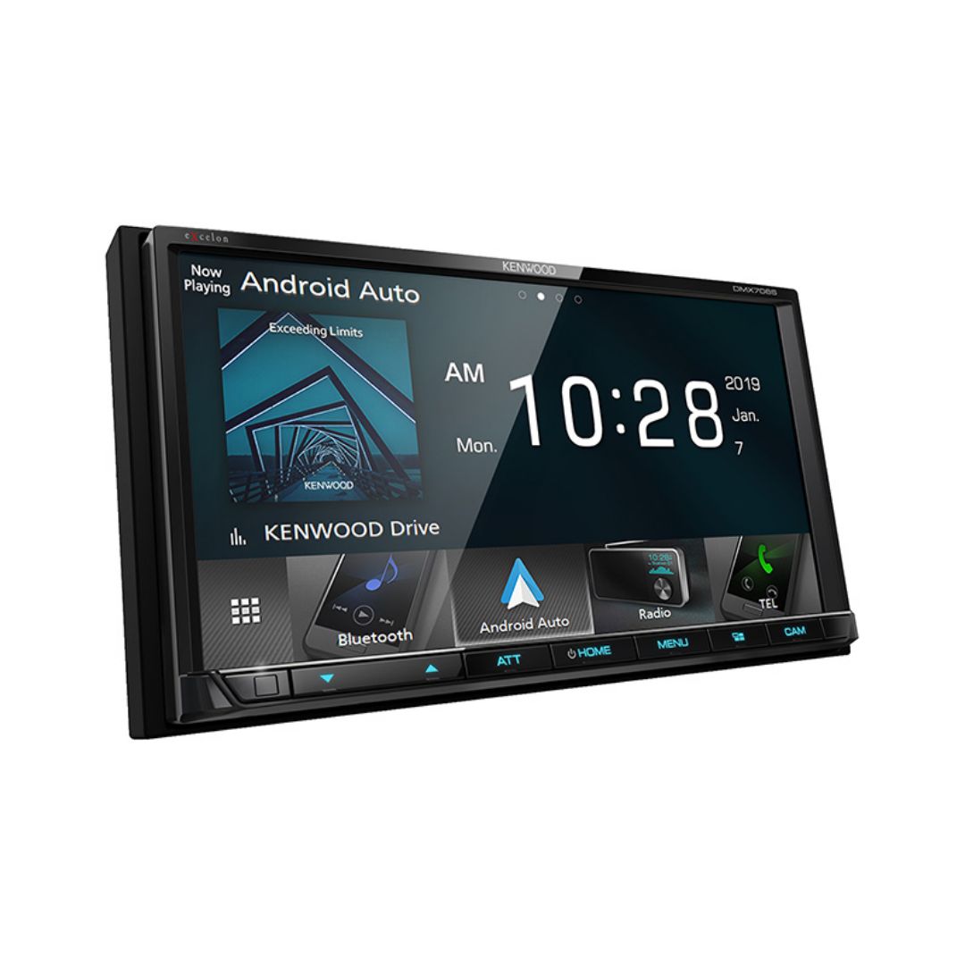 Kenwood DMX706S, eXcelon 6.95" Digital Multimedia Receiver w/ CarPlay and Android Auto (Does not play CDs)