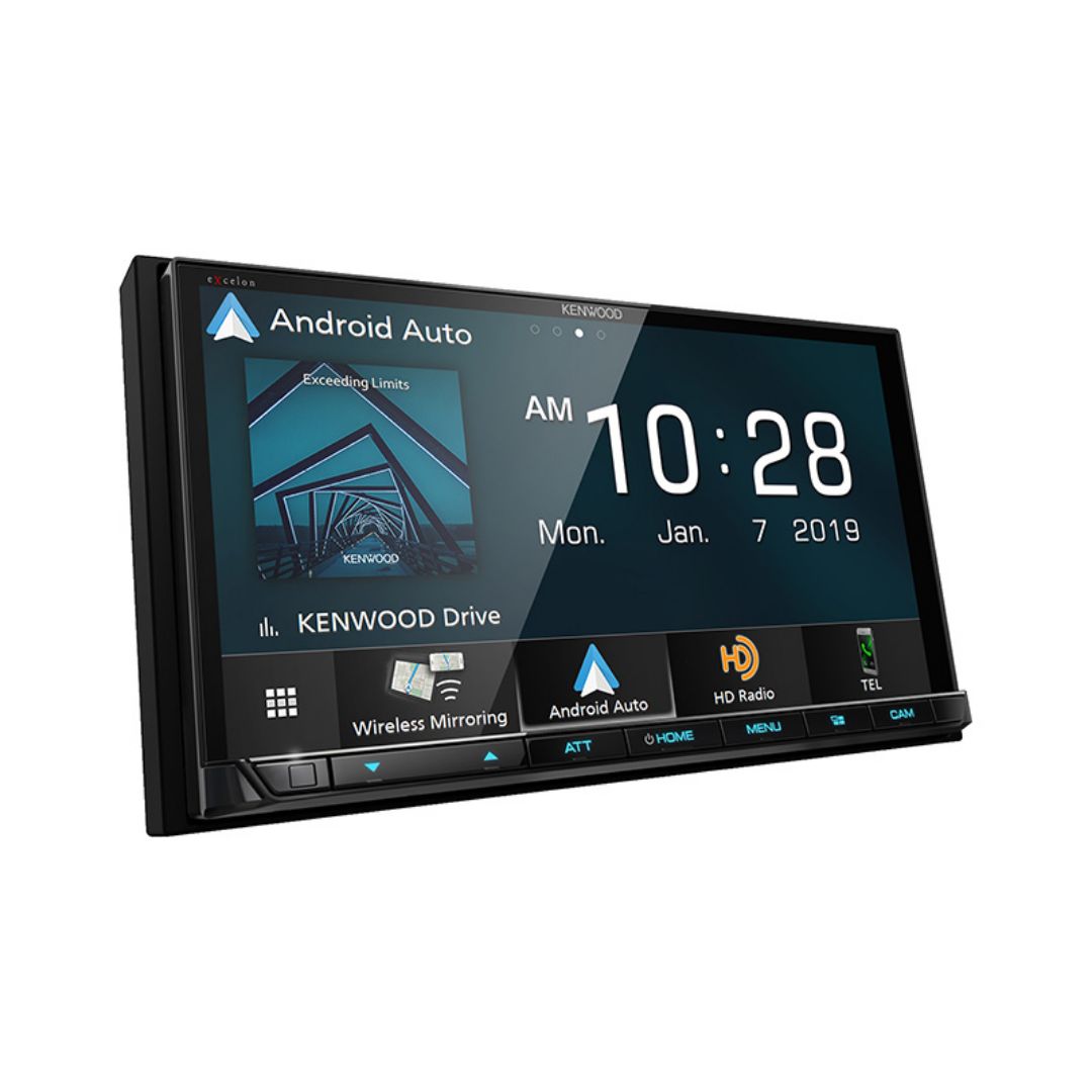 Kenwood DMX906S, eXcelon 6.95" Digital Multimedia Receiver w/ Wireless CarPlay and Android Auto (Does not play CDs)