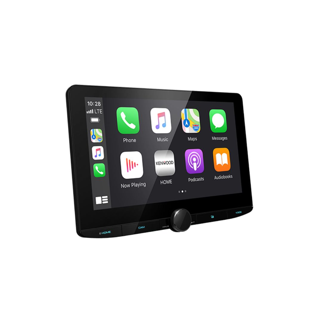 Kenwood DMX1057XR, eXcelon Reference 10.1" Floating Monitor Multimedia Receiver w/ Apple CarPlay™ and Android Auto™ (Does not play DVD/CD discs)