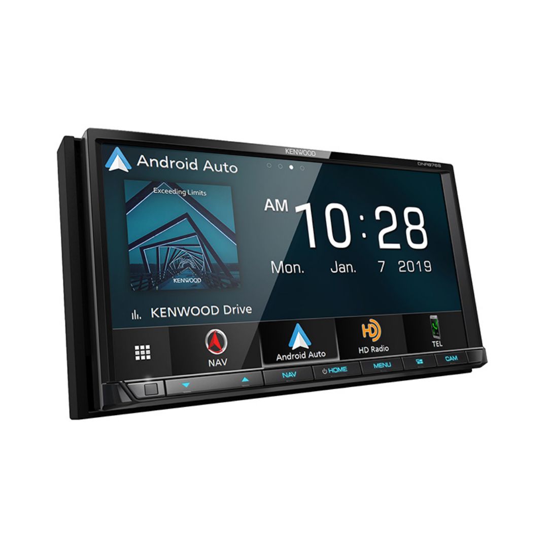 Kenwood DNR876S, 6.95" Digital Multimedia Receiver w/ Navigation, Apple CarPlay and Android Auto (Does not play CDs)