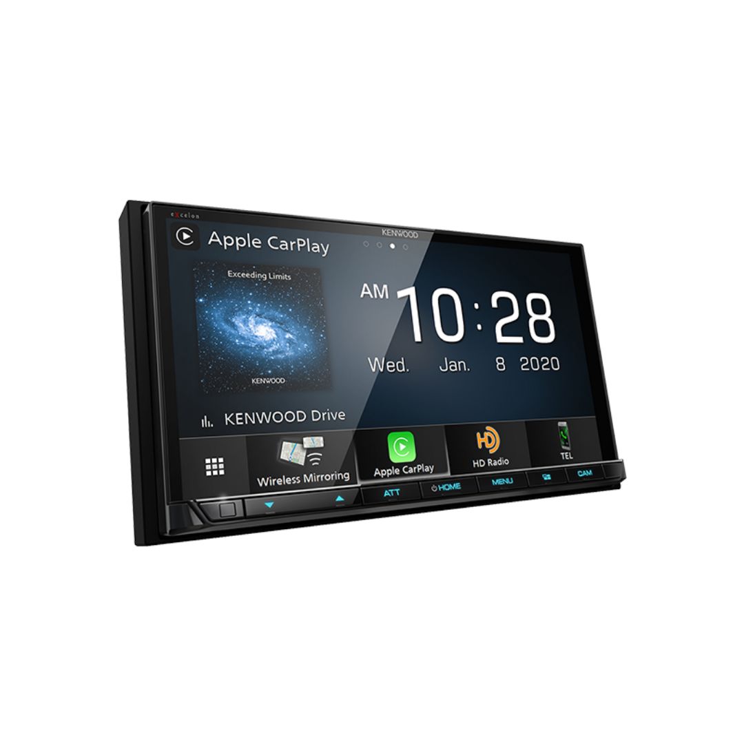 Kenwood DMX907S, eXcelon 6.95" Digital Multimedia Receiver w/ Wireless CarPlay and Android Auto (Does not play CDs)